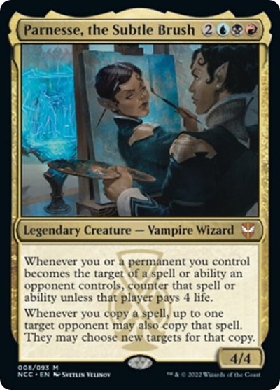 Parnesse, the Subtle Brush (Commander: Streets of New Capenna) Light Play Foil