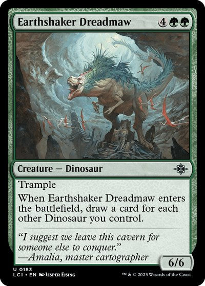 Earthshaker Dreadmaw (The Lost Caverns of Ixalan) Light Play