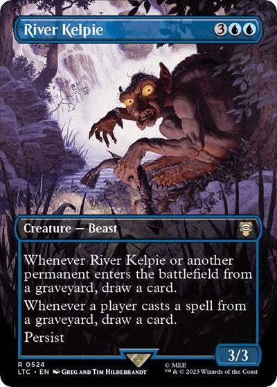 River Kelpie (Borderless) (Commander: The Lord of the Rings: Tales of Middle-earth) Light Play Foil