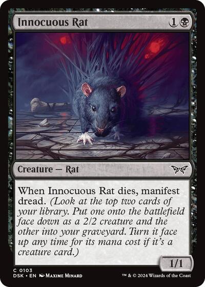 Innocuous Rat (Duskmourn: House of Horror) Light Play