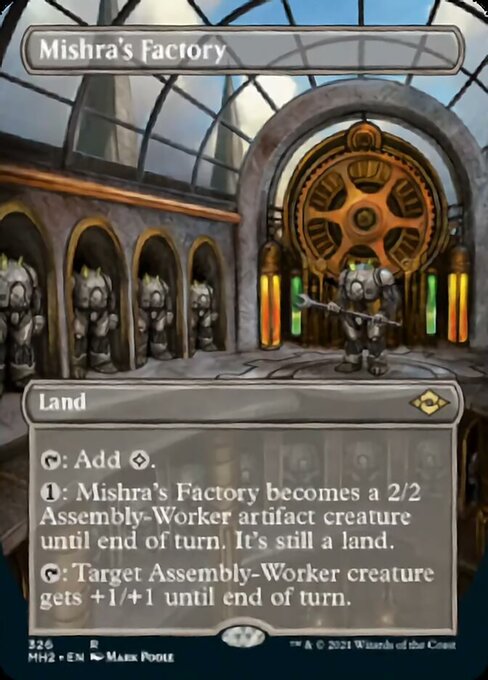 Mishra's Factory (Borderless) (Modern Horizons 2) Light Play