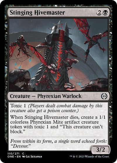 Stinging Hivemaster (Phyrexia: All Will Be One) Light Play