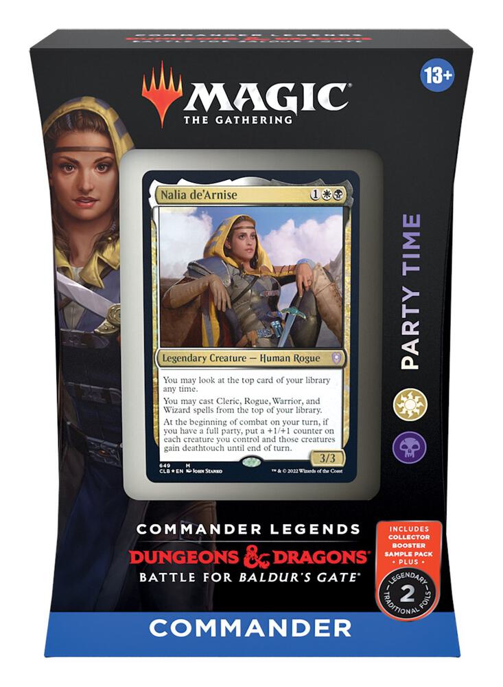 Commander Legends: Battle for Baldur's Gate - Party Time Commander Deck - Commander Legends: Battle for Baldur's Gate (CLB) OPENED BUT COMPLETE