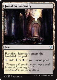 Forsaken Sanctuary (Commander 2017) Light Play