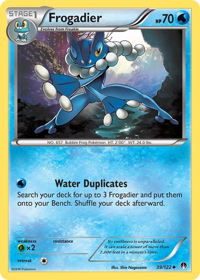 Frogadier (XY - BREAKpoint) Heavy Play Reverse Holofoil
