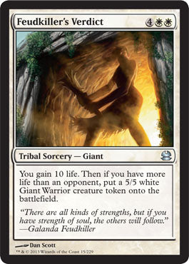 Feudkiller's Verdict (Modern Masters) Light Play