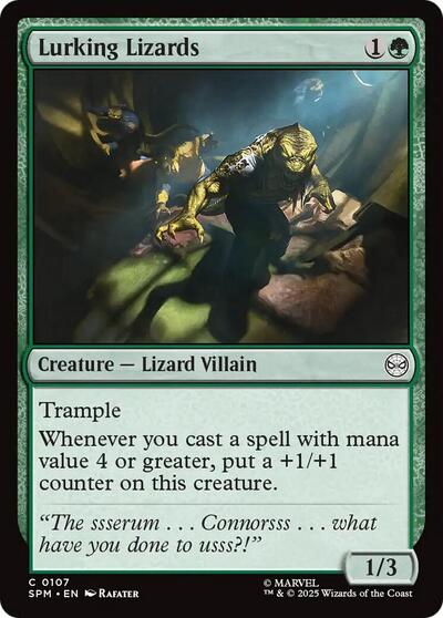 Lurking Lizards (Marvel's Spider-Man) Light Play Foil