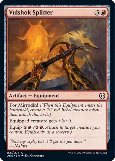 Vulshok Splitter (Phyrexia: All Will Be One) Light Play Foil