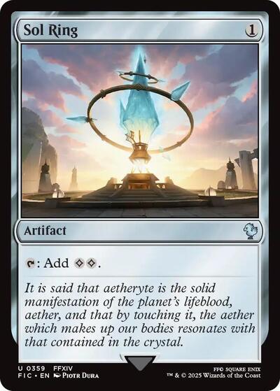 Sol Ring (0359) (Commander: FINAL FANTASY) Light Play