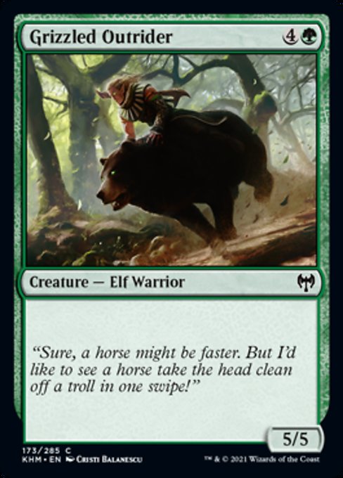 Grizzled Outrider (Kaldheim) Light Play