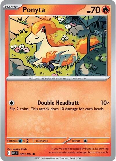 Ponyta (SV10: Destined Rivals) Light Play Reverse Holofoil