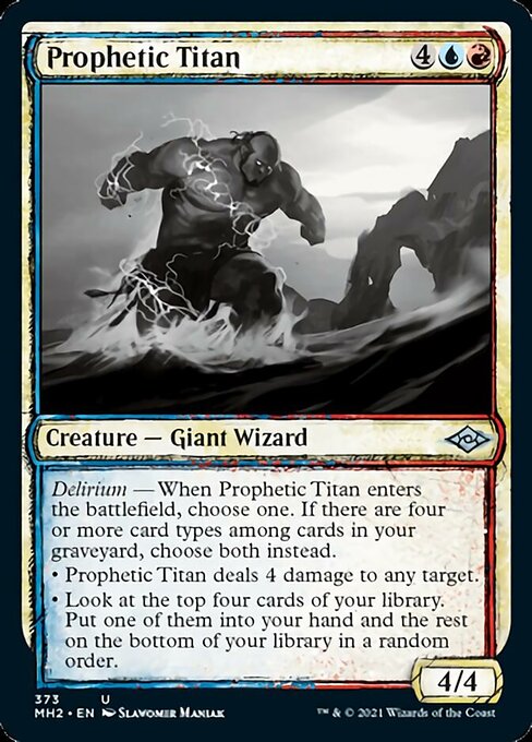Prophetic Titan (Showcase) (Modern Horizons 2) Light Play