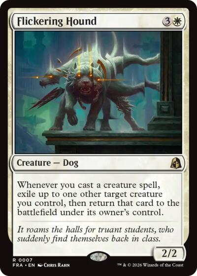 Flickering Hound (Reality Fracture) Near Mint Foil