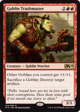 Goblin Trashmaster (Magic 2019 Core Set) Near Mint