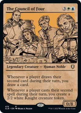 The Council of Four (Showcase) (Commander Legends: Battle for Baldur's Gate) Light Play