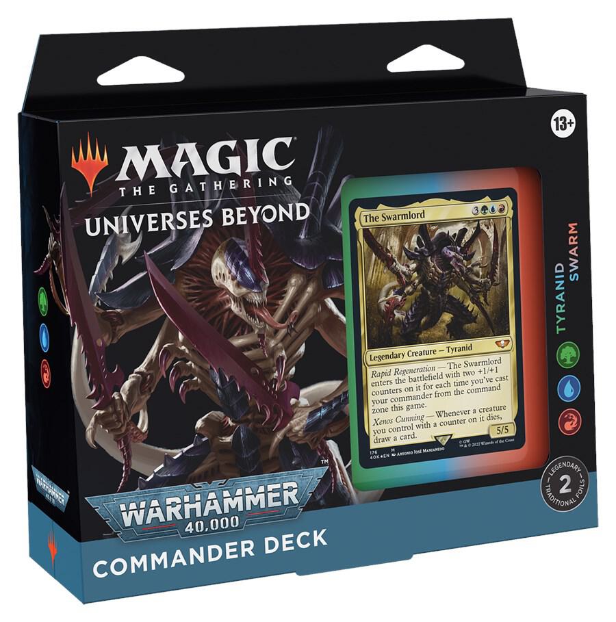 Universes Beyond: Warhammer 40,000 - Tyranid Swarm Commander Deck - Universes Beyond: Warhammer 40,000 (40K) OPENED BUT COMPLETE