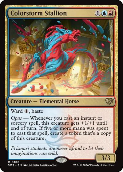 Colorstorm Stallion (Secrets of Strixhaven) Light Play