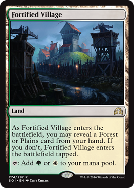 Fortified Village (Shadows Over Innistrad) Light Play