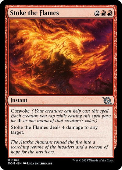 Stoke the Flames (March of the Machine) Light Play Foil