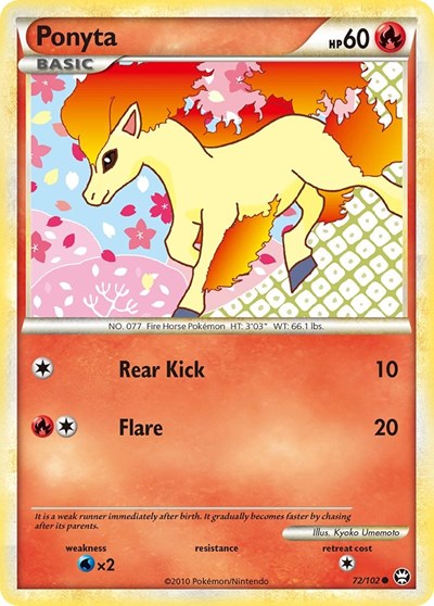Ponyta (Triumphant) Medium Play