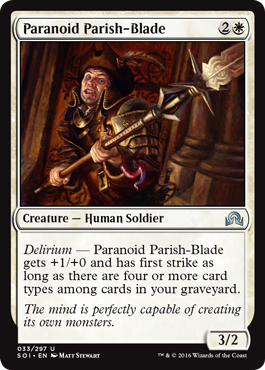 Paranoid Parish-Blade (Shadows Over Innistrad) Light Play