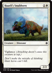 Huatli's Snubhorn (Ixalan) Light Play