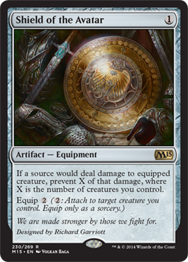 Shield of the Avatar (Magic 2015 Core Set) Light Play