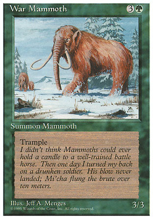 War Mammoth (4th Edition) Light Play