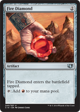 Fire Diamond (Commander 2014 Edition) Light Play