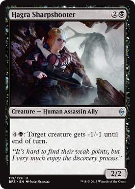 Hagra Sharpshooter (Battle for Zendikar) Light Play Foil
