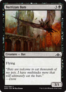 Bartizan Bats (Guilds of Ravnica) Light Play