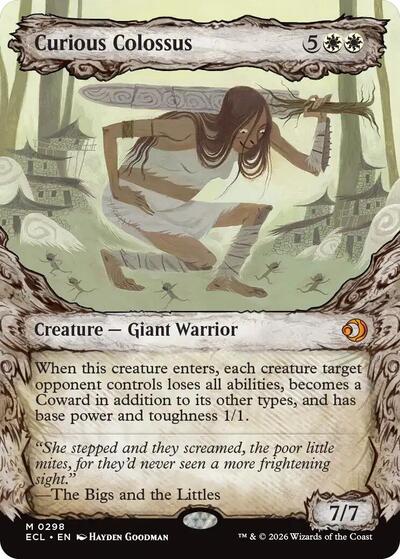 Curious Colossus (Showcase) (Lorwyn Eclipsed) Light Play