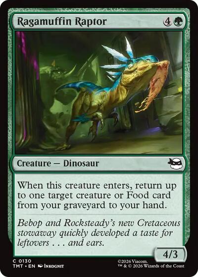 Ragamuffin Raptor (Teenage Mutant Ninja Turtles) Light Play Foil