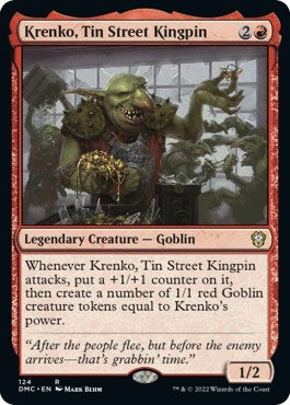 Krenko, Tin Street Kingpin (Commander: Dominaria United) Light Play