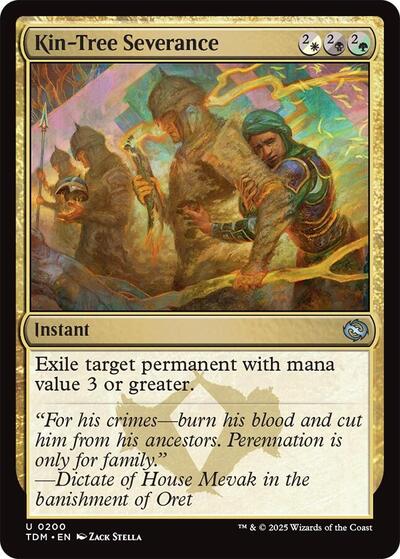 Kin-Tree Severance (Tarkir: Dragonstorm) Light Play