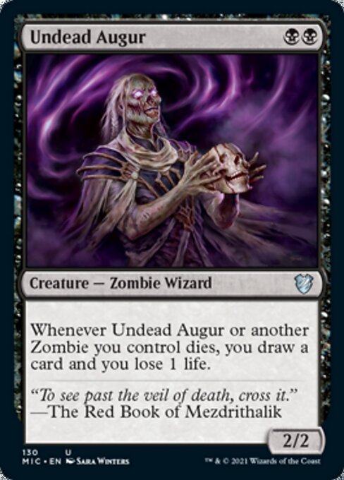 Undead Augur (Commander 2021 Midnight Hunt) Light Play