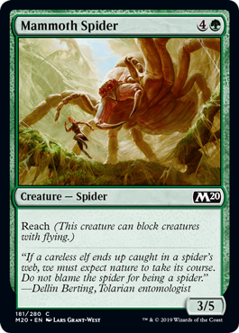 Mammoth Spider (Magic 2020 Core Set) Light Play