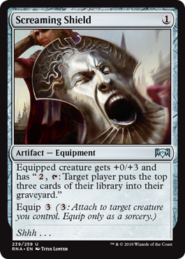 Screaming Shield (Ravnica Allegiance) Light Play