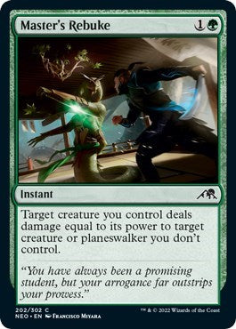 Master's Rebuke (Kamigawa: Neon Dynasty) Light Play