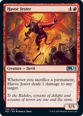 Havoc Jester (Magic 2021 Core Set) Light Play
