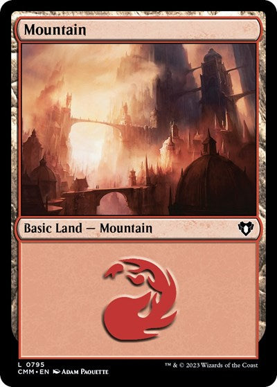 Mountain (0795) (Commander Masters) Light Play