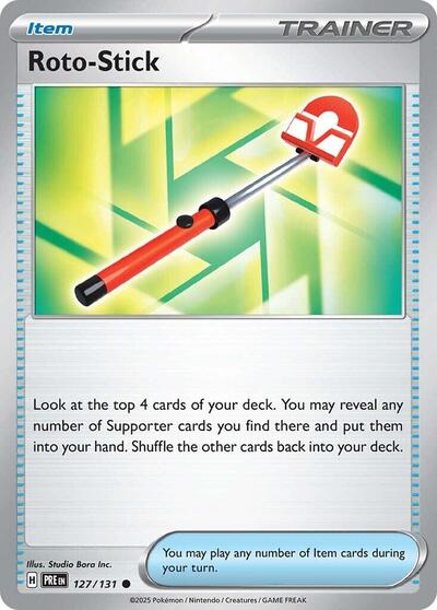 Roto-Stick (SV: Prismatic Evolutions) Light Play Reverse Holofoil