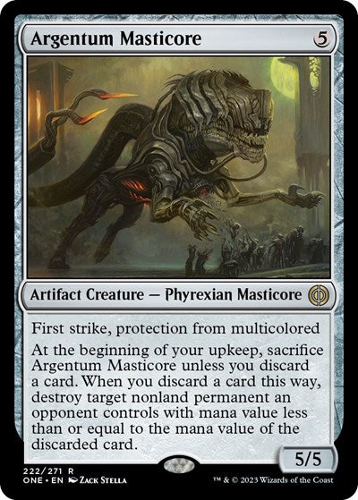 Argentum Masticore (Phyrexia: All Will Be One) Light Play