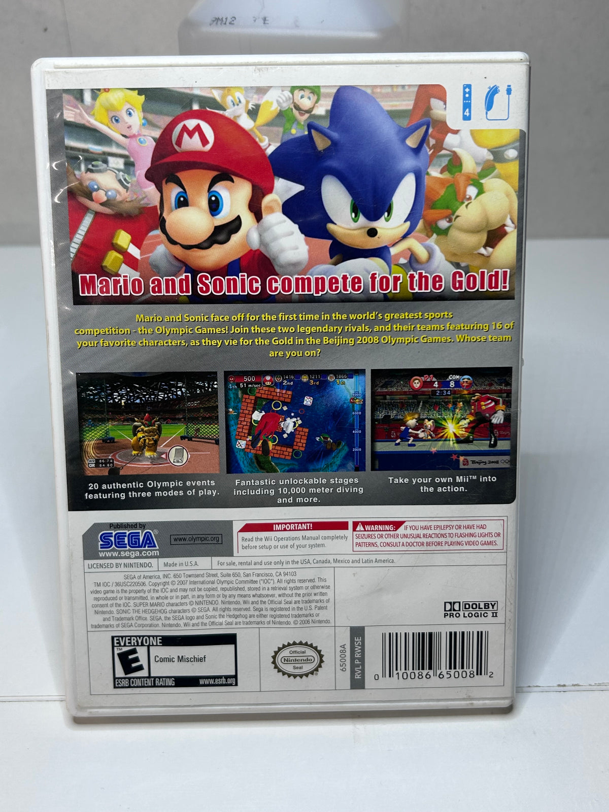 Mario and Sonic at the Olympic Games (Wii)
