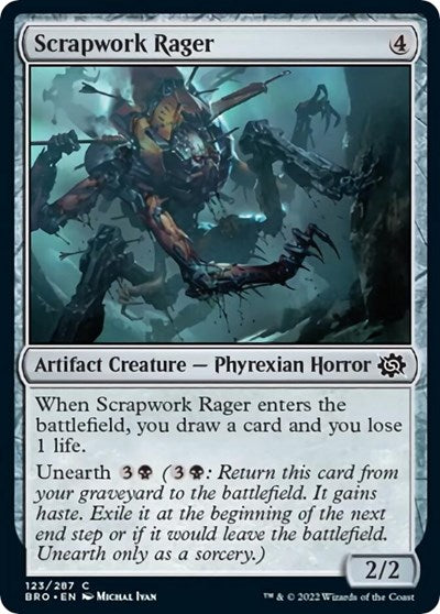 Scrapwork Rager (The Brothers' War) Light Play Foil