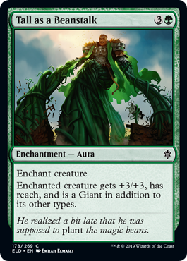 Tall as a Beanstalk (Throne of Eldraine) Light Play Foil