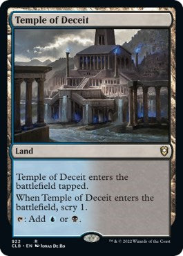 Temple of Deceit (Commander Legends: Battle for Baldur's Gate) Light Play