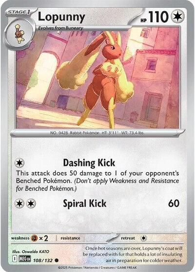 Lopunny (ME01: Mega Evolution) Light Play