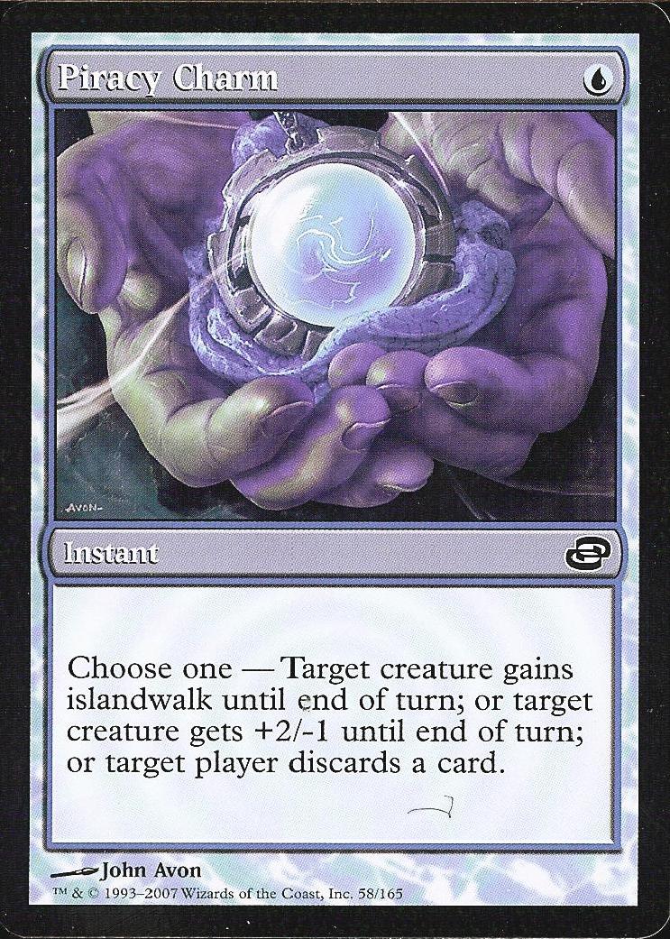 Piracy Charm (Planar Chaos) Medium Play Foil