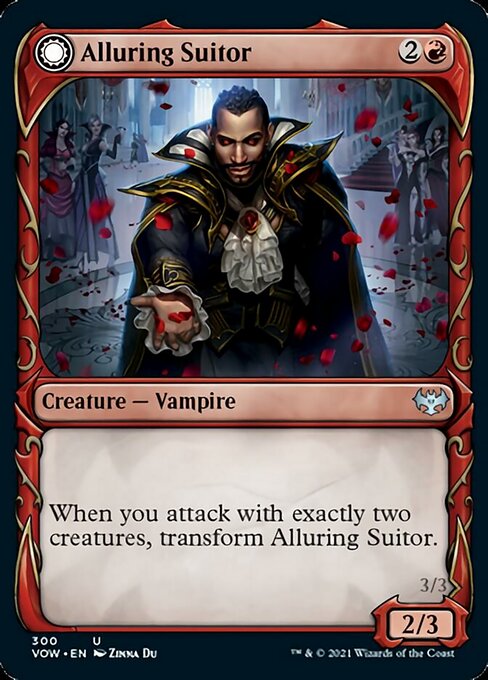 Alluring Suitor / Deadly Dancer (Showcase) (Innistrad: Crimson Vow) Light Play
